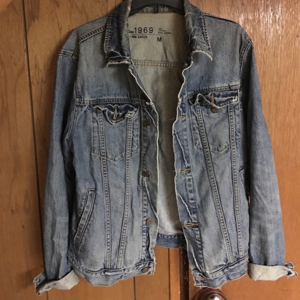 Vintage Gap Distressed Denim Jacket